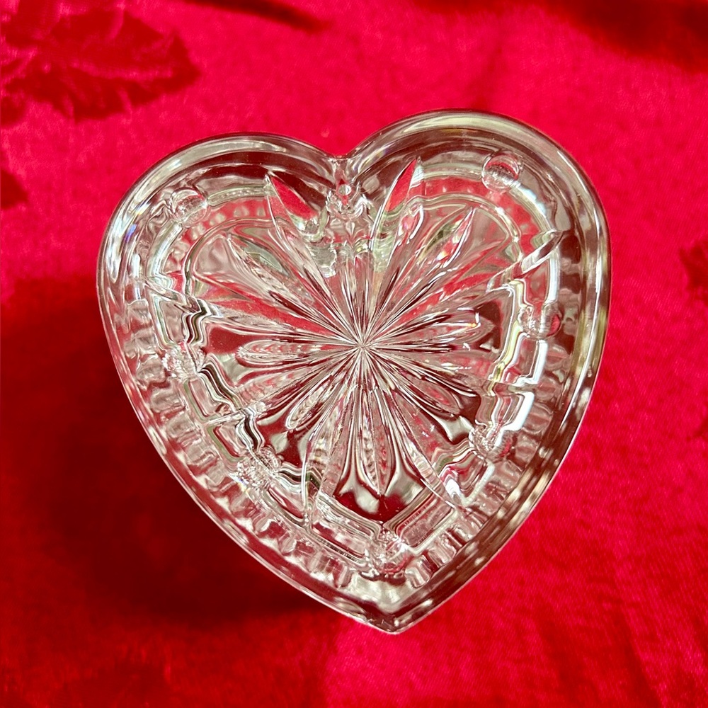 Heart-Shaped Marquis Waterford Crystal Trinket Box
